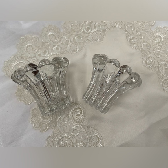 3/55$ Home set of 2 Vintage Glass made‎ in Germany candle holder - Picture 7 of 12